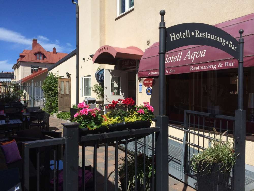 Hotell Aqva Restaurang & Bar Ett Biosfaerhotell Med Fokus Pa Hallbarhet Mariestad Zewnętrze zdjęcie